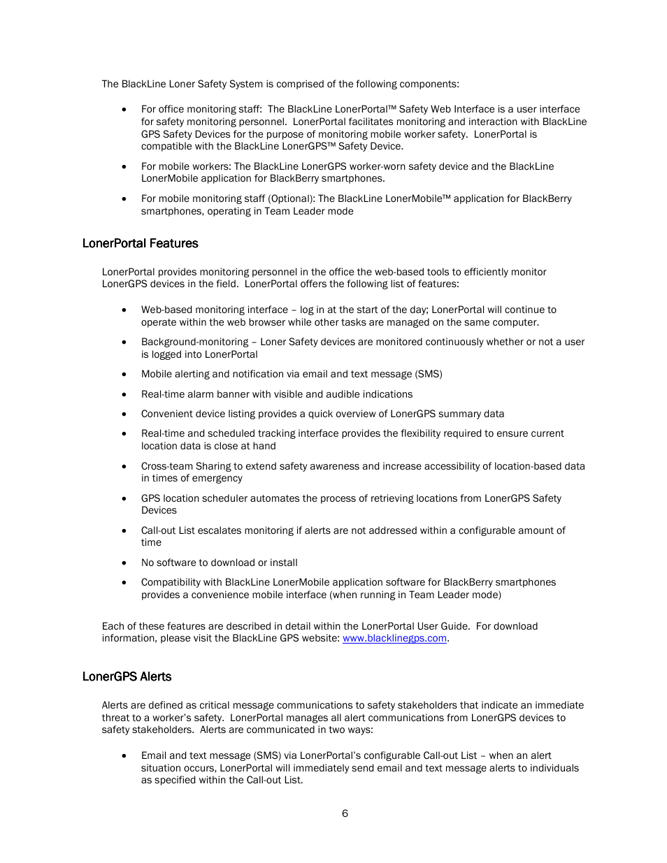 Blackline GPS LonerGPS User Manual | Page 6 / 15