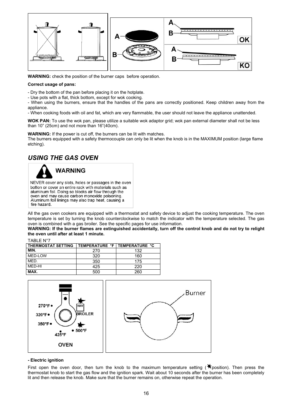 Using the gas oven | Bertazzoni X304GGVNE User Manual | Page 16 / 29