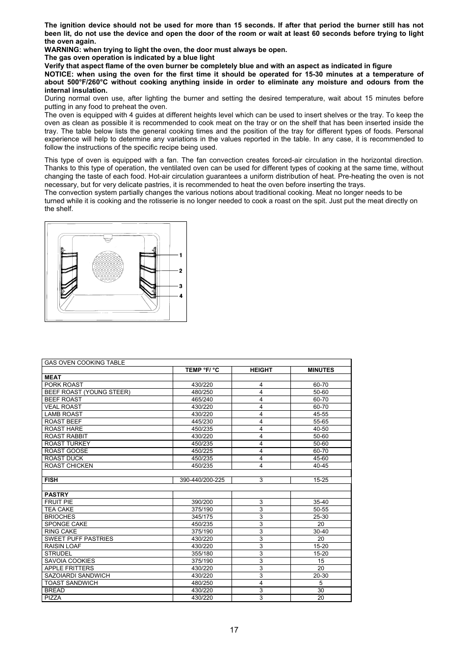 Bertazzoni X304GGVNE User Manual | Page 17 / 29