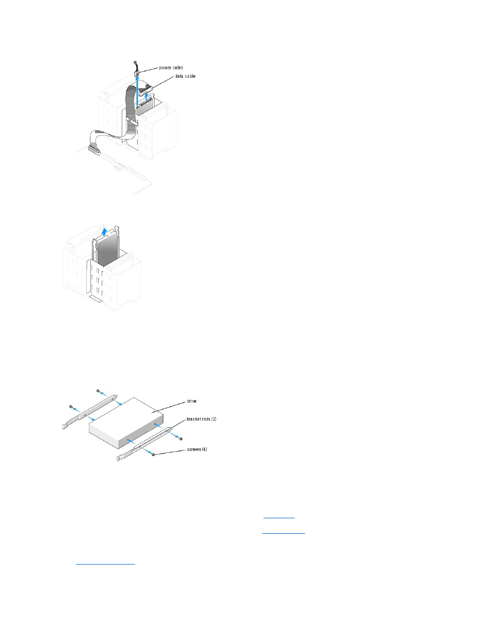 Installing a floppy drive | Dell Dimension 8400 User Manual | Page 24 / 47