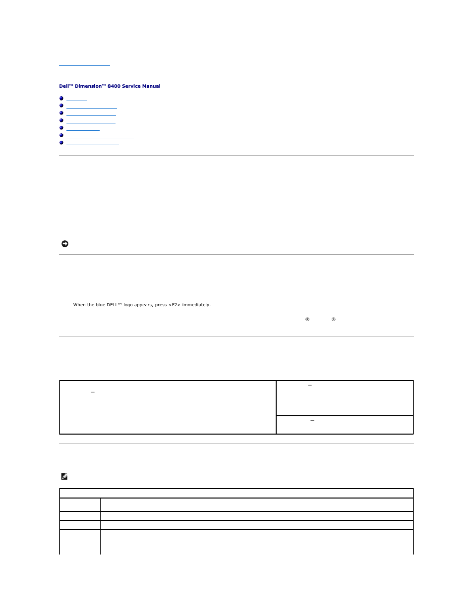 System setup, Overview, Entering system setup | System setup screens, System setup options | Dell Dimension 8400 User Manual | Page 37 / 47