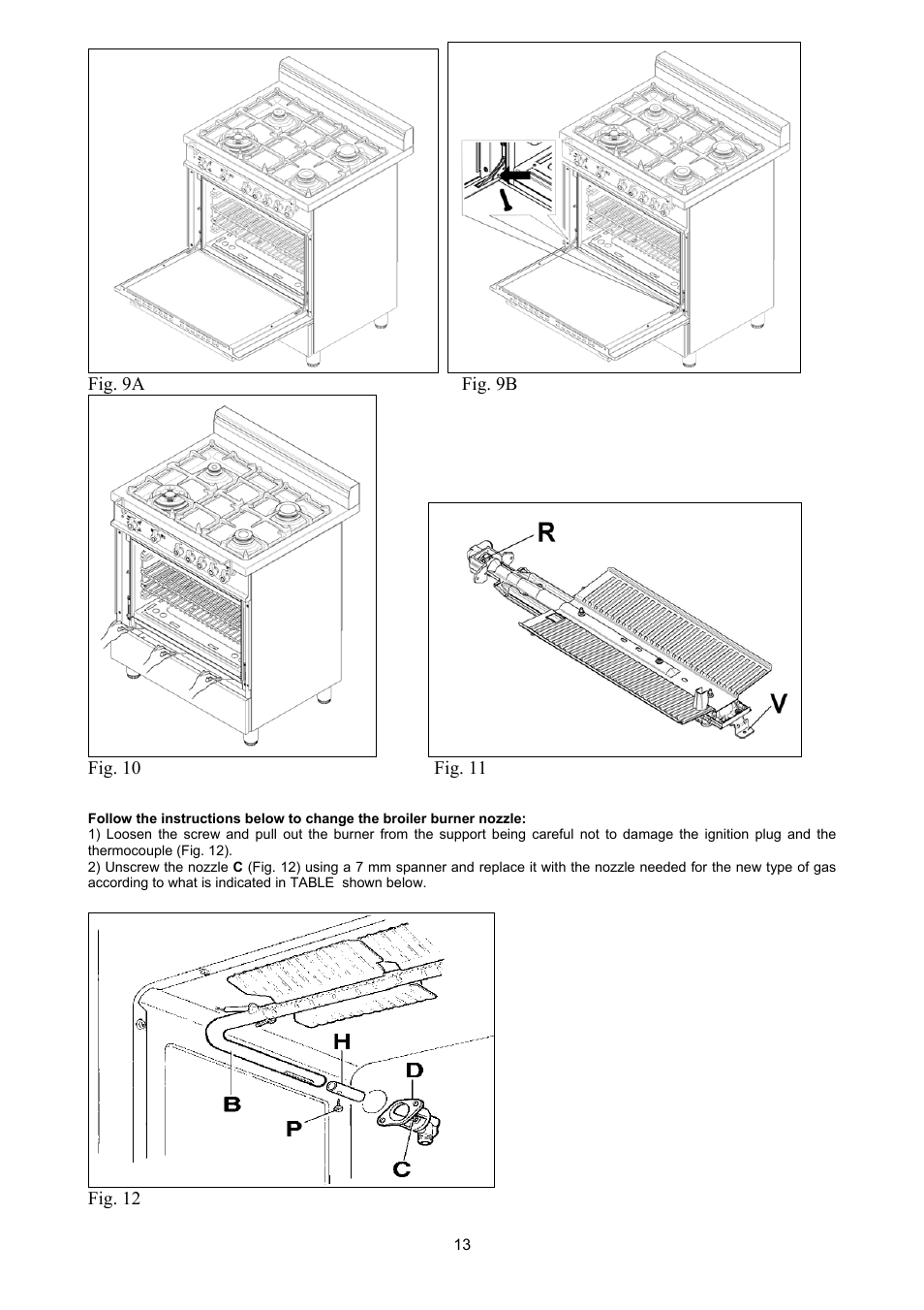 Bertazzoni H304GGVVI User Manual | Page 13 / 27