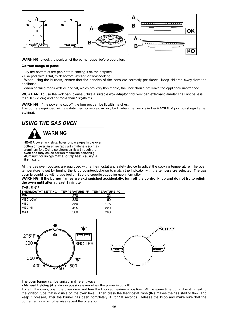 Using the gas oven | Bertazzoni H304GGVVI User Manual | Page 18 / 27