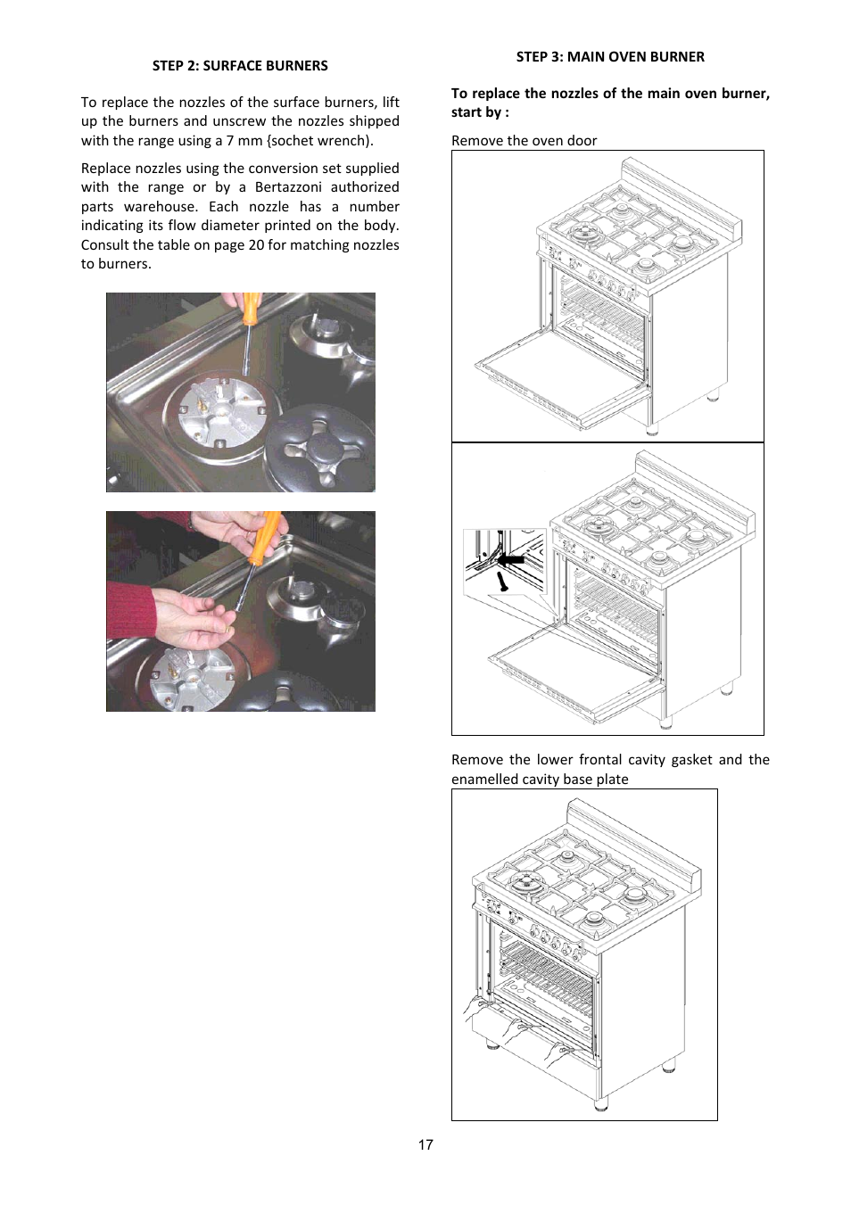 Bertazzoni A304GGVXE User Manual | Page 17 / 44