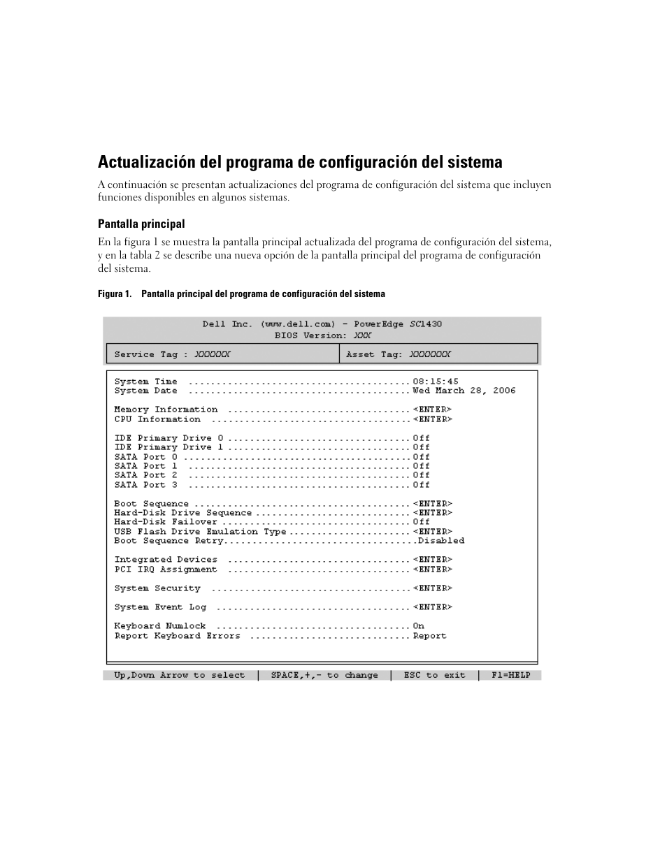 Pantalla principal | Dell PowerEdge SC1430 User Manual | Page 20 / 21