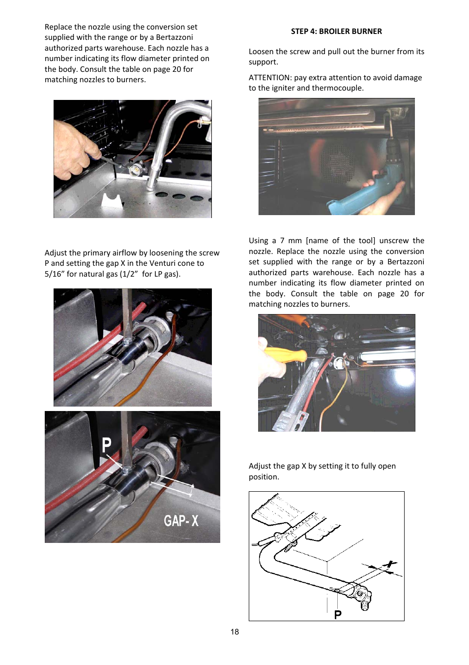 Bertazzoni A365GGVXT User Manual | Page 18 / 32