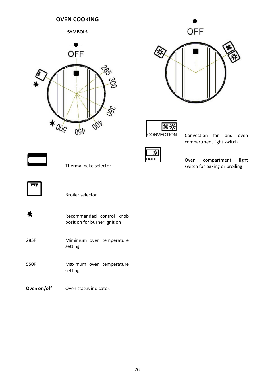 Oven cooking | Bertazzoni A365GGVXT User Manual | Page 26 / 32