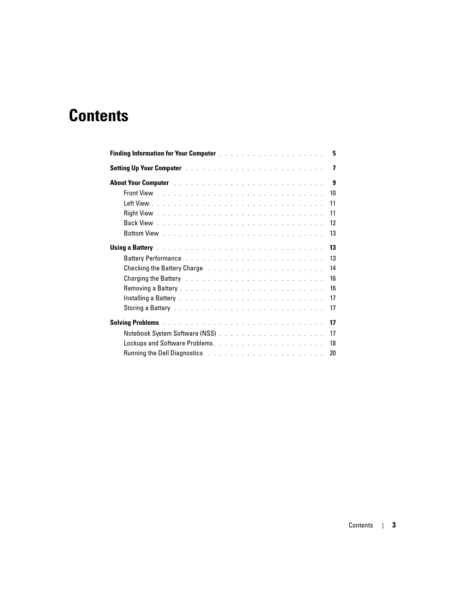 Dell Precision M70 User Manual | Page 3 / 104