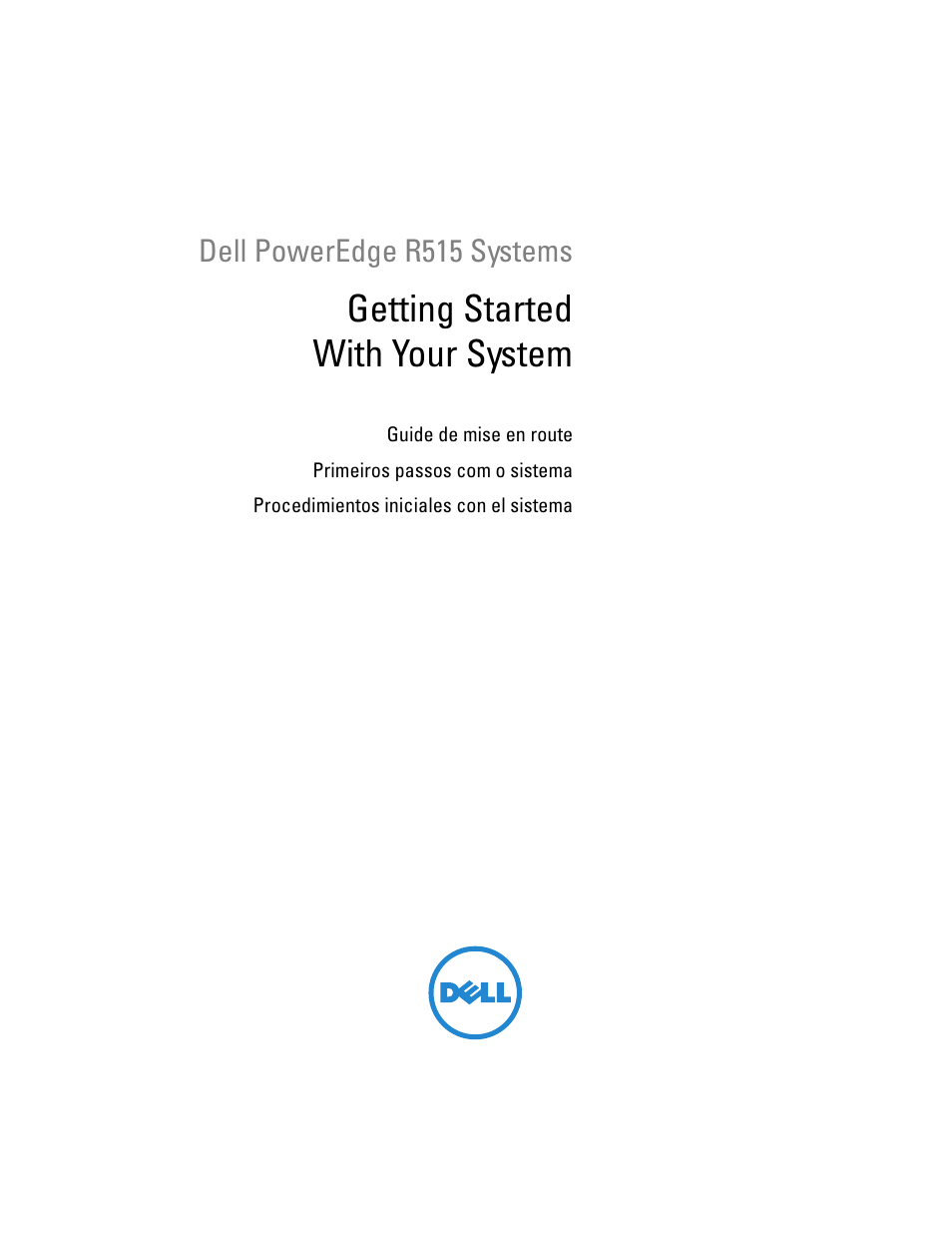 Dell POWEREDGE R515 User Manual | 58 pages