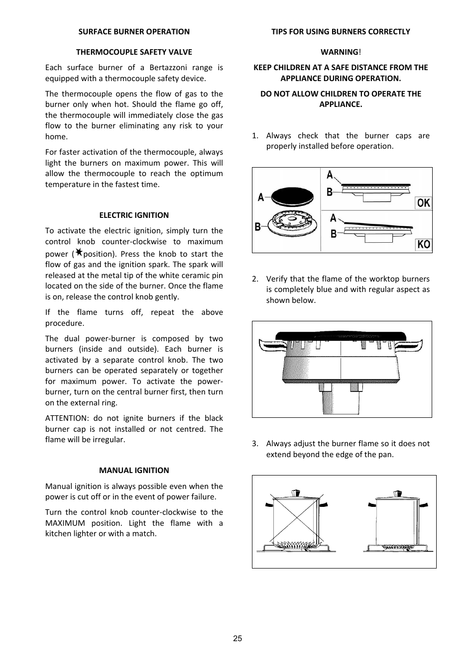 Bertazzoni X304PIRVE User Manual | Page 25 / 48