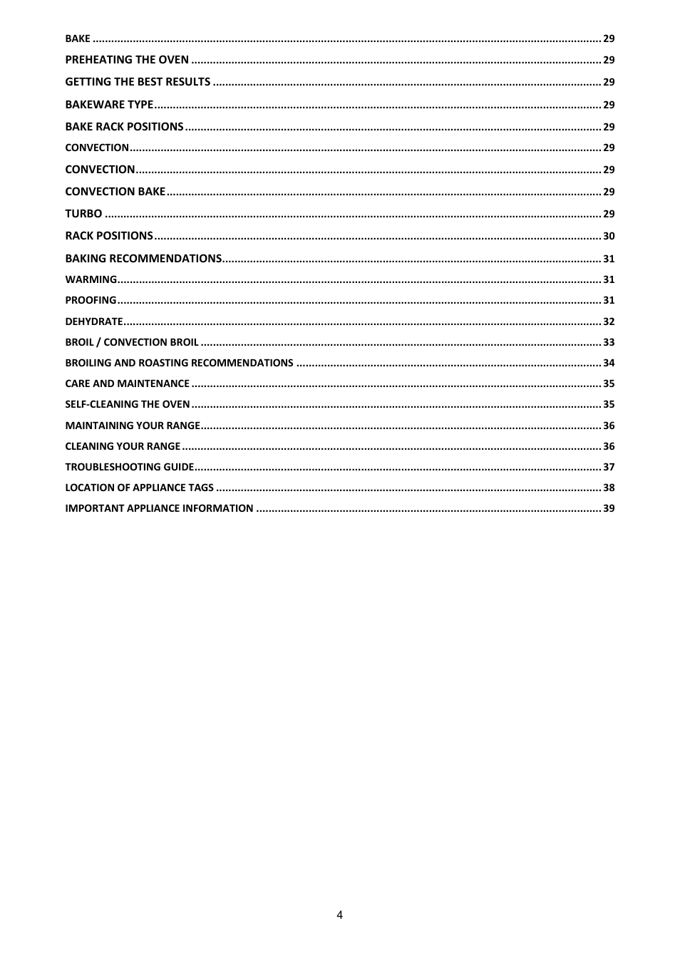 Bertazzoni X304PIRVE User Manual | Page 4 / 48