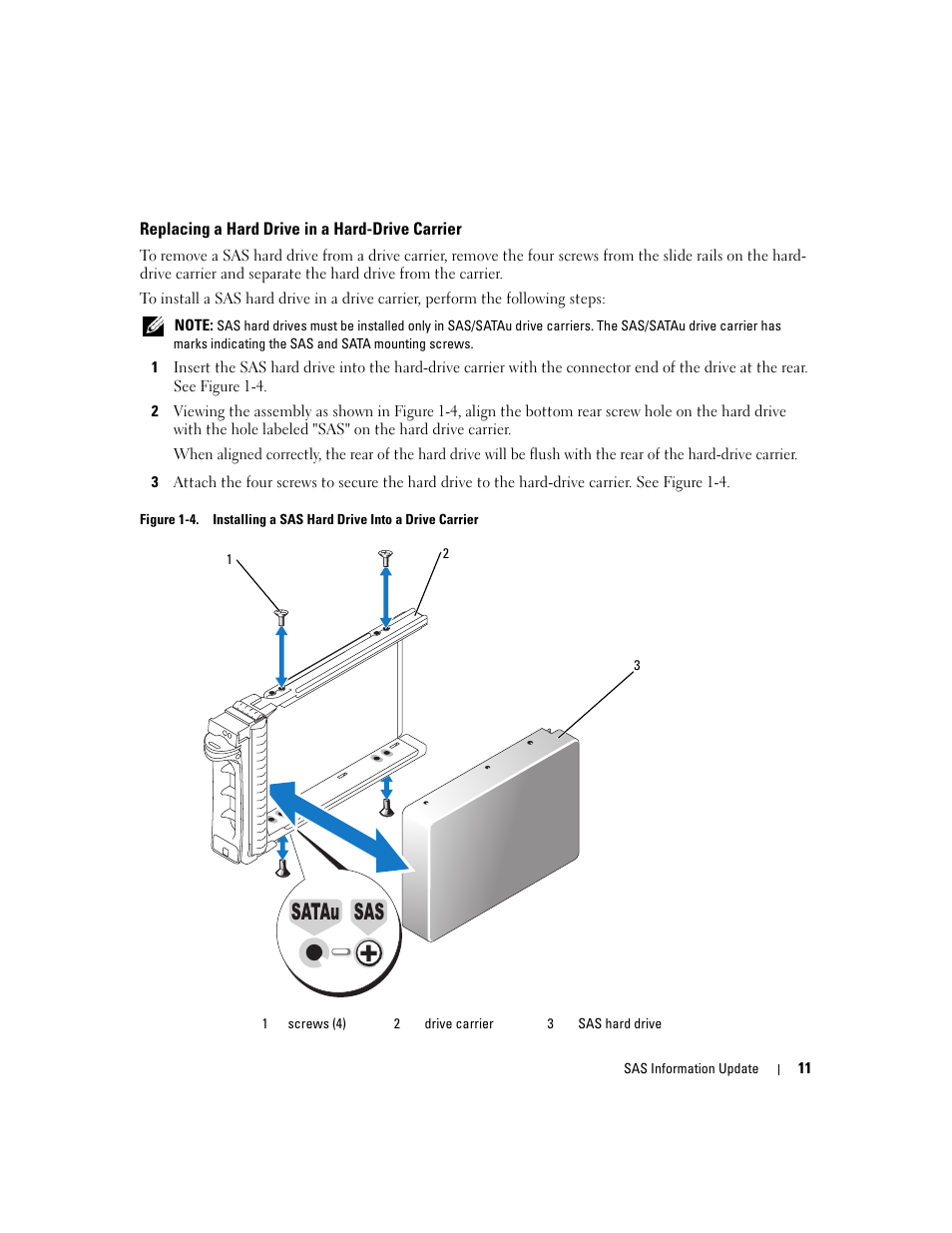 Replacing a hard drive in a hard-drive carrier | Dell PowerEdge 6850 User Manual | Page 13 / 178