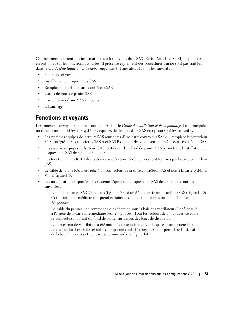 Fonctions et voyants | Dell PowerEdge 6850 User Manual | Page 55 / 178