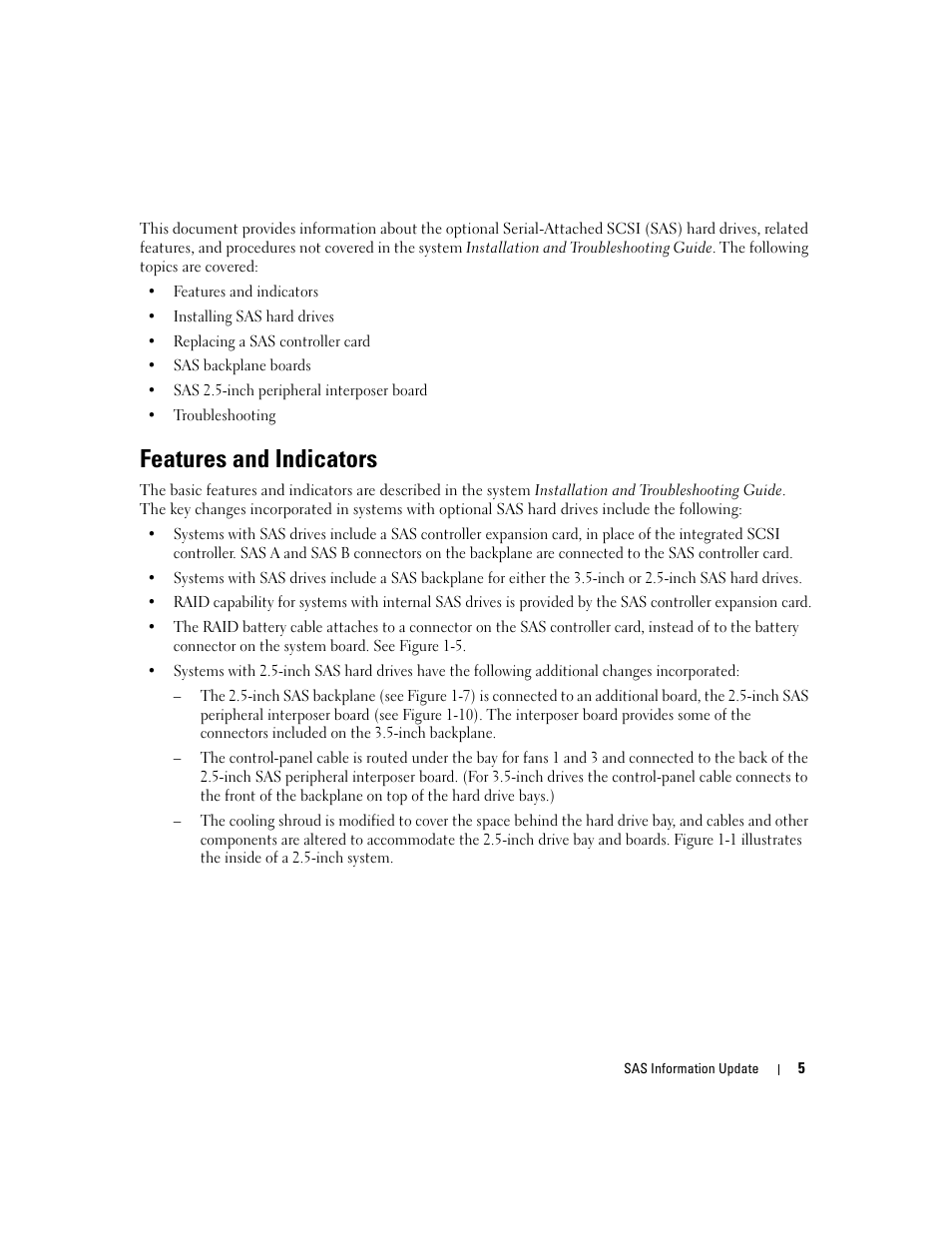 Features and indicators | Dell PowerEdge 6850 User Manual | Page 7 / 178