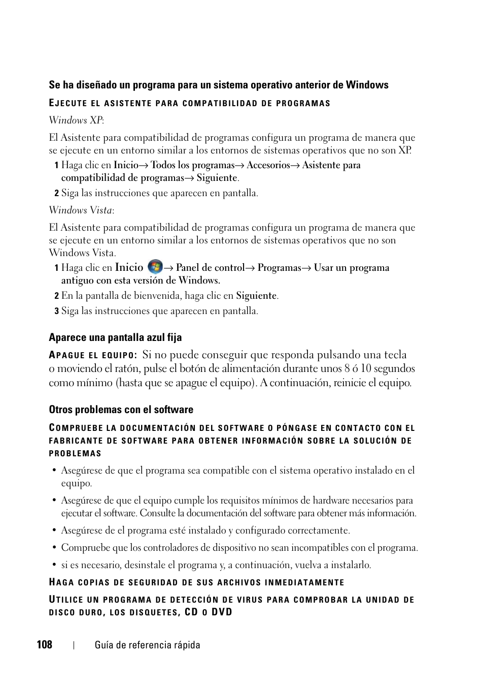 Inicio | Dell Latitude D430 (Mid 2007) User Manual | Page 108 / 116
