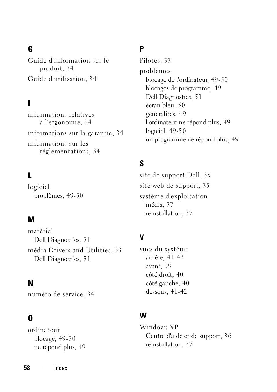 Dell Latitude D430 (Mid 2007) User Manual | Page 58 / 116