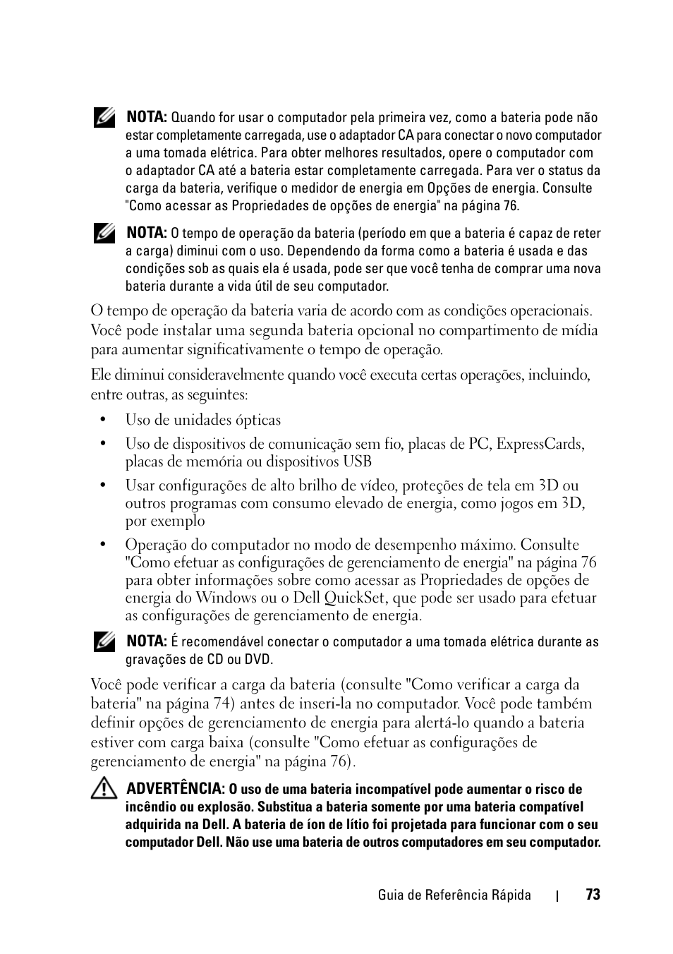 Dell Latitude D430 (Mid 2007) User Manual | Page 73 / 116