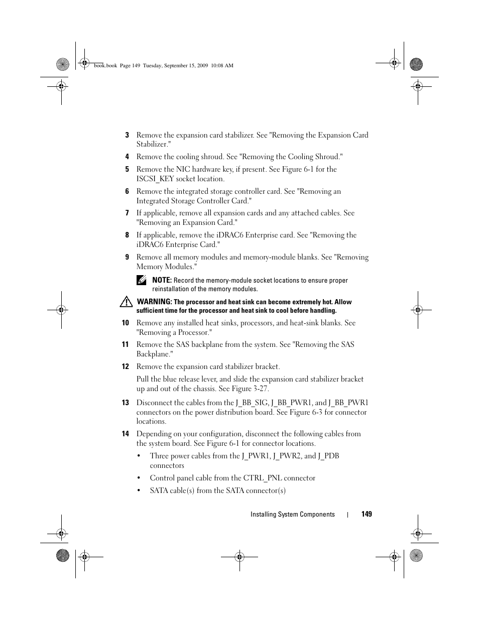 Dell PowerEdge T610 User Manual | Page 149 / 206