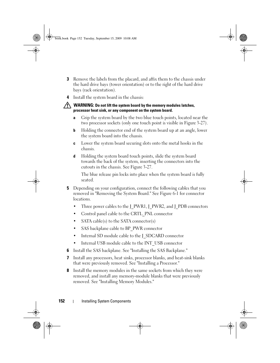 Dell PowerEdge T610 User Manual | Page 152 / 206