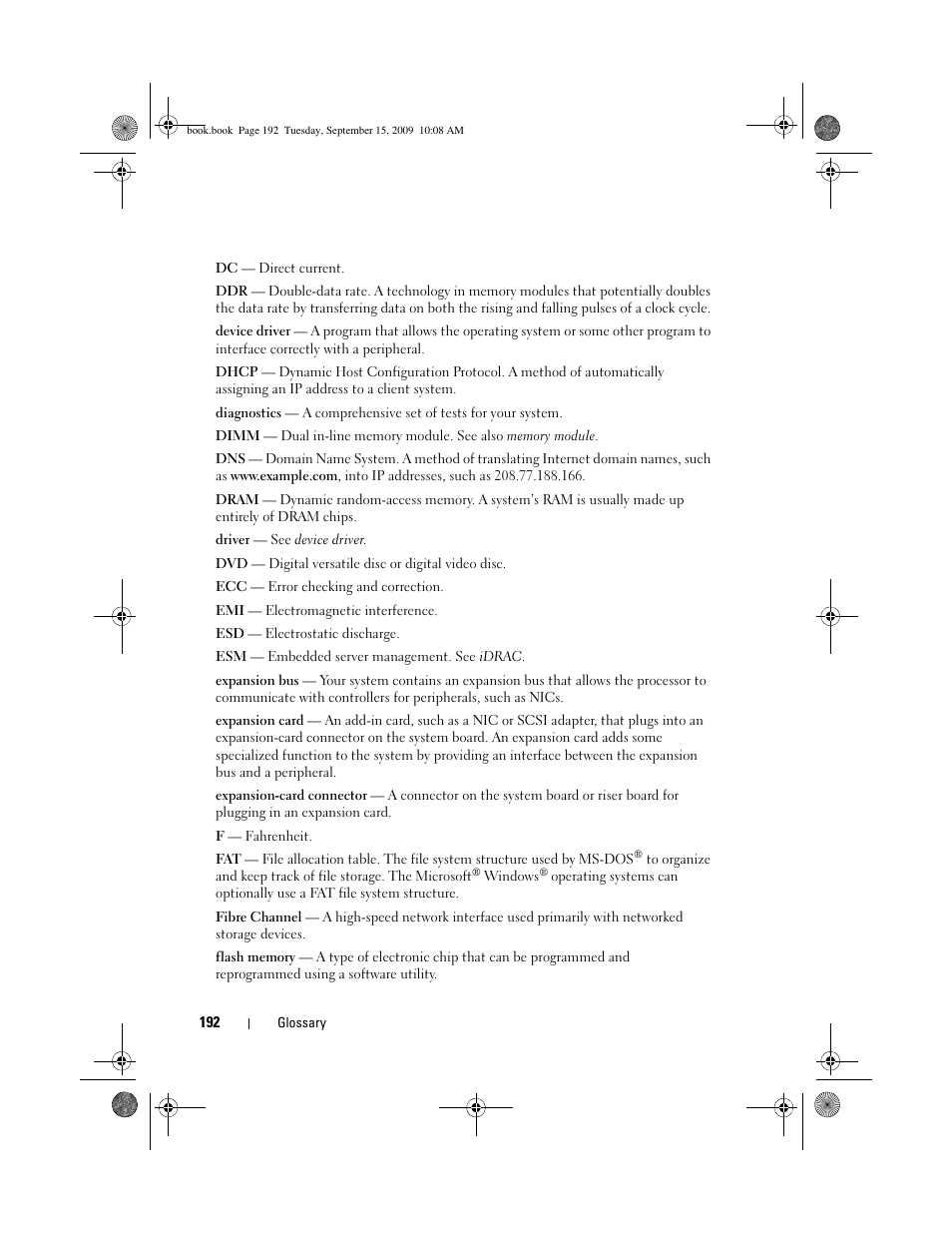 Dell PowerEdge T610 User Manual | Page 192 / 206