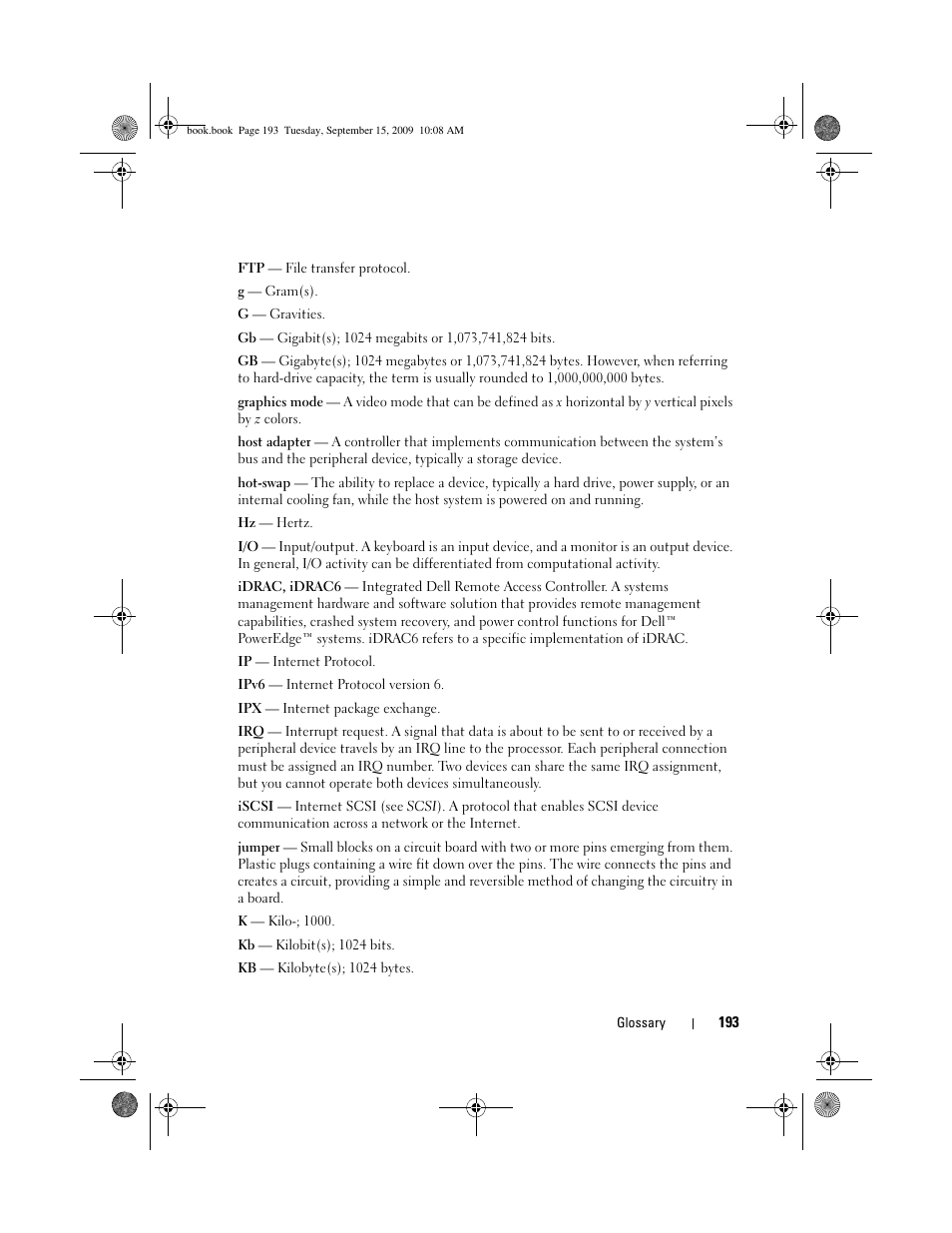 Dell PowerEdge T610 User Manual | Page 193 / 206