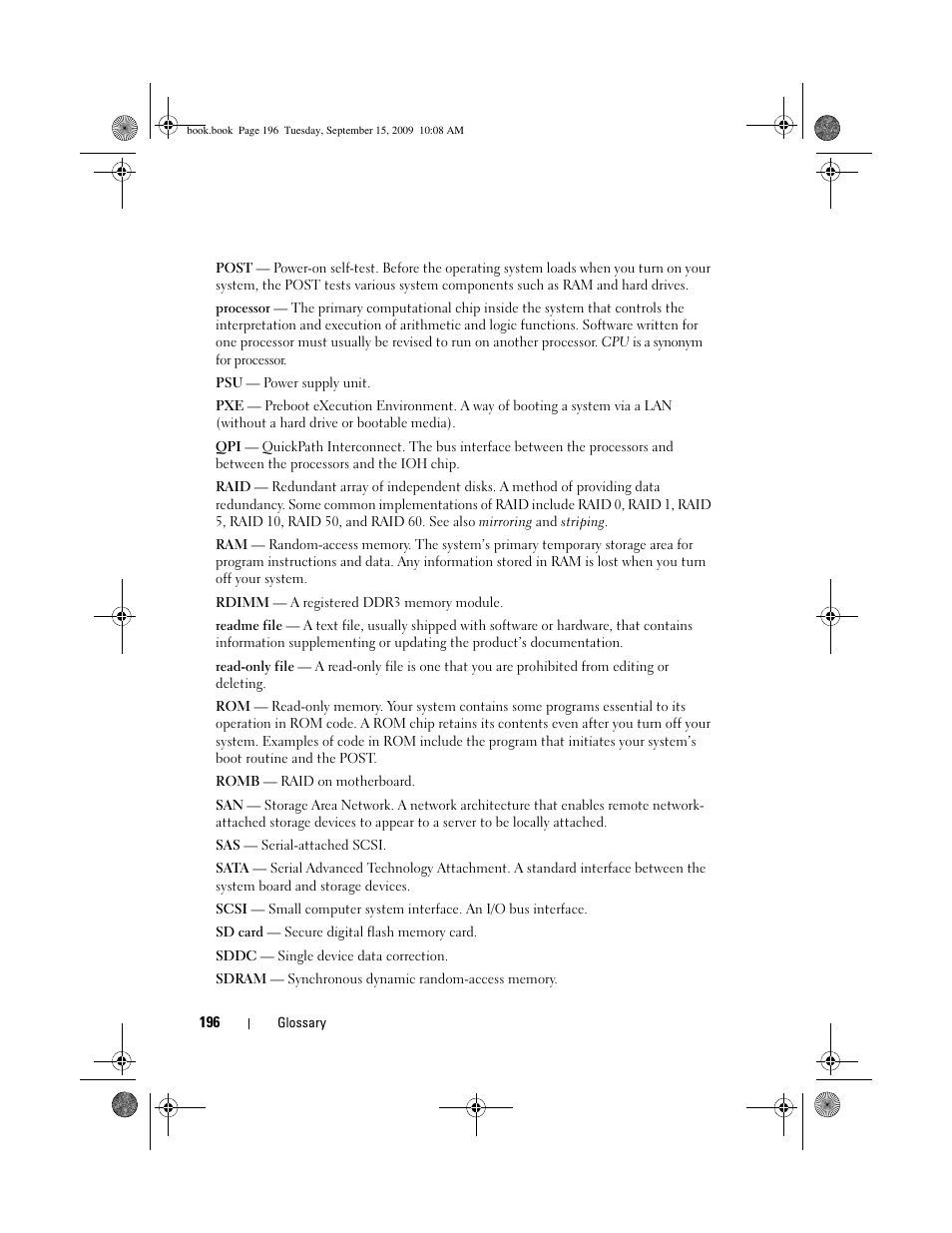 Dell PowerEdge T610 User Manual | Page 196 / 206