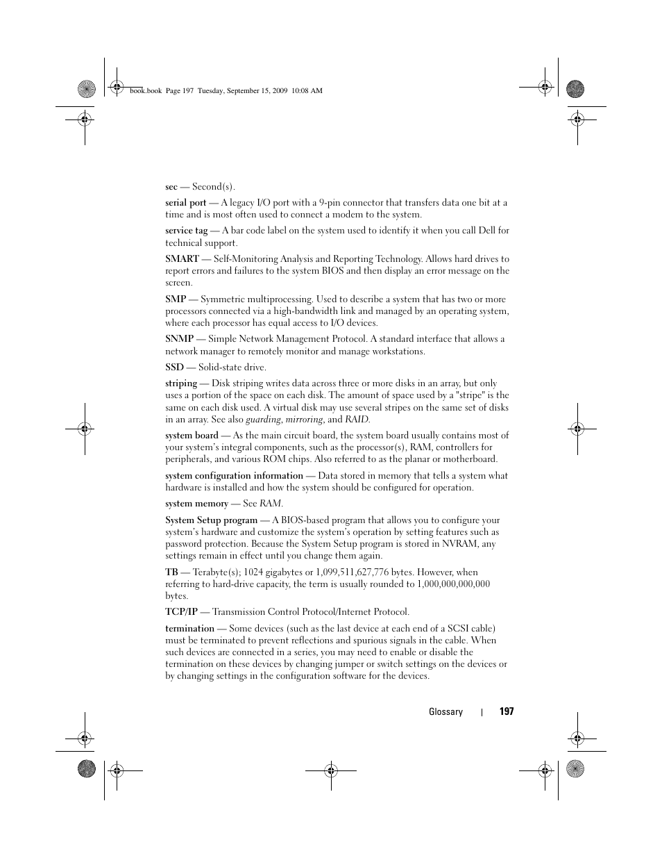 Dell PowerEdge T610 User Manual | Page 197 / 206