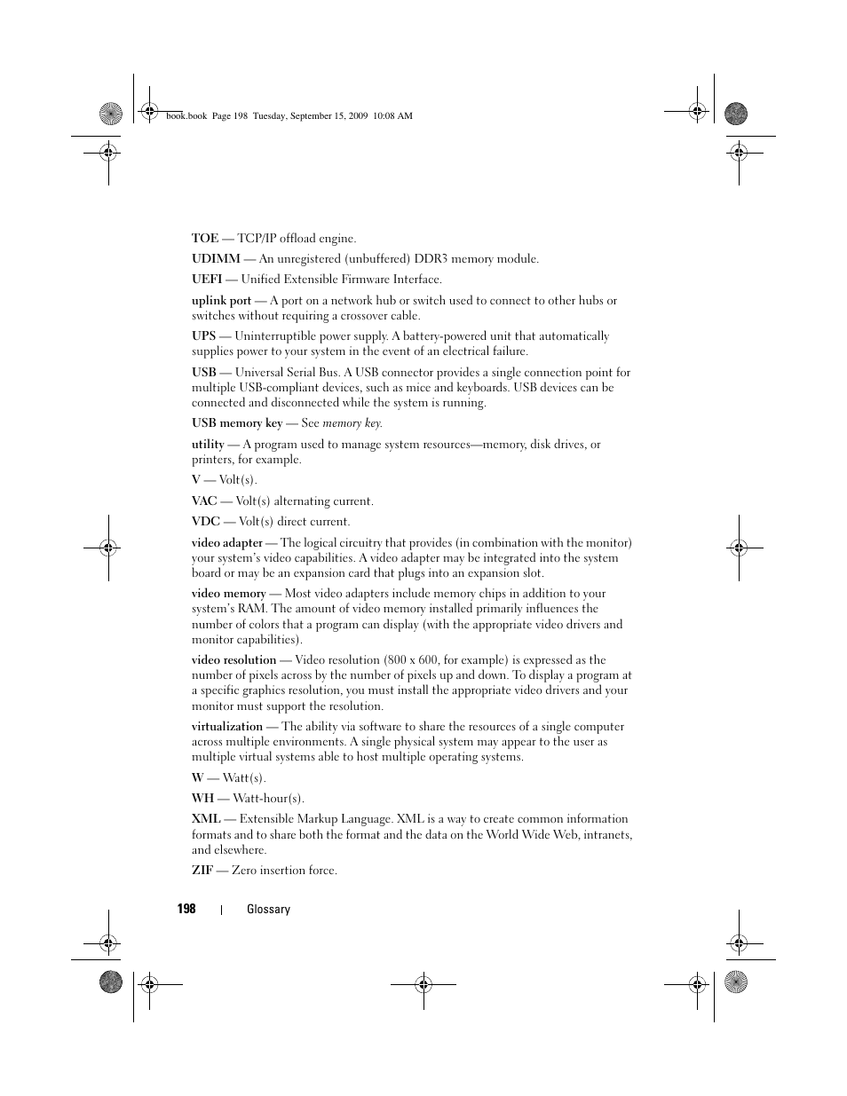 Dell PowerEdge T610 User Manual | Page 198 / 206