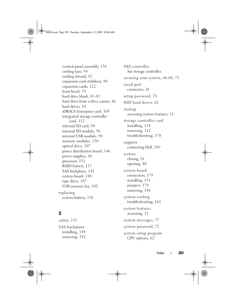 Dell PowerEdge T610 User Manual | Page 203 / 206