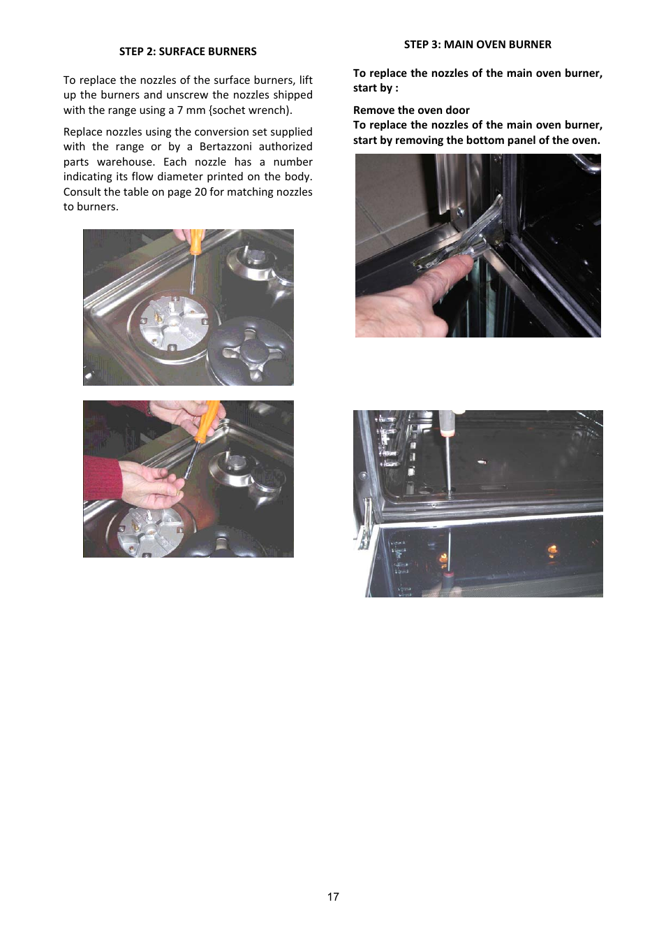 Bertazzoni A304GGVXT/002 User Manual | Page 17 / 46