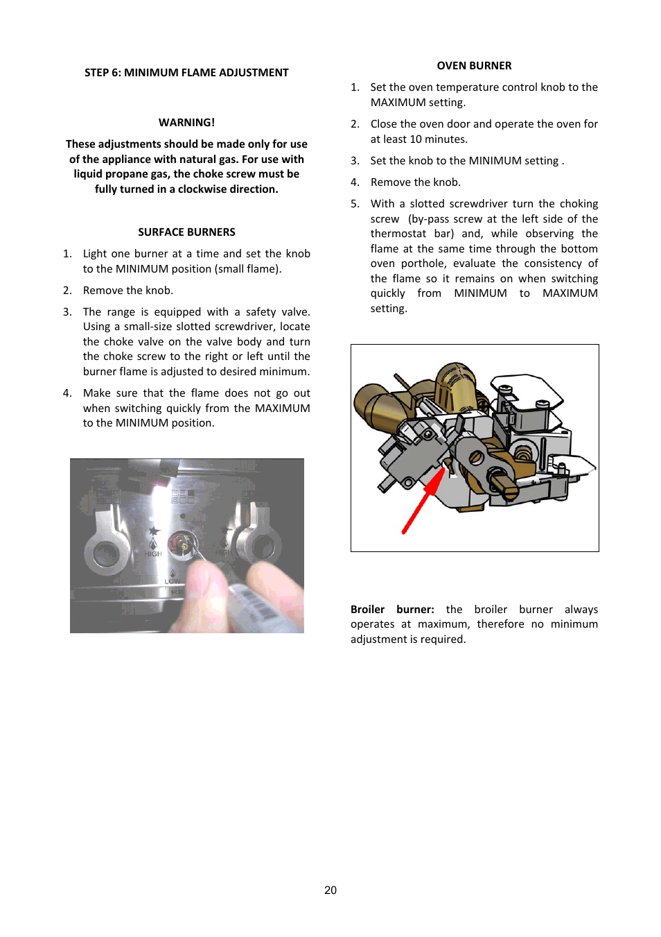 Bertazzoni A304GGVXT/002 User Manual | Page 20 / 46