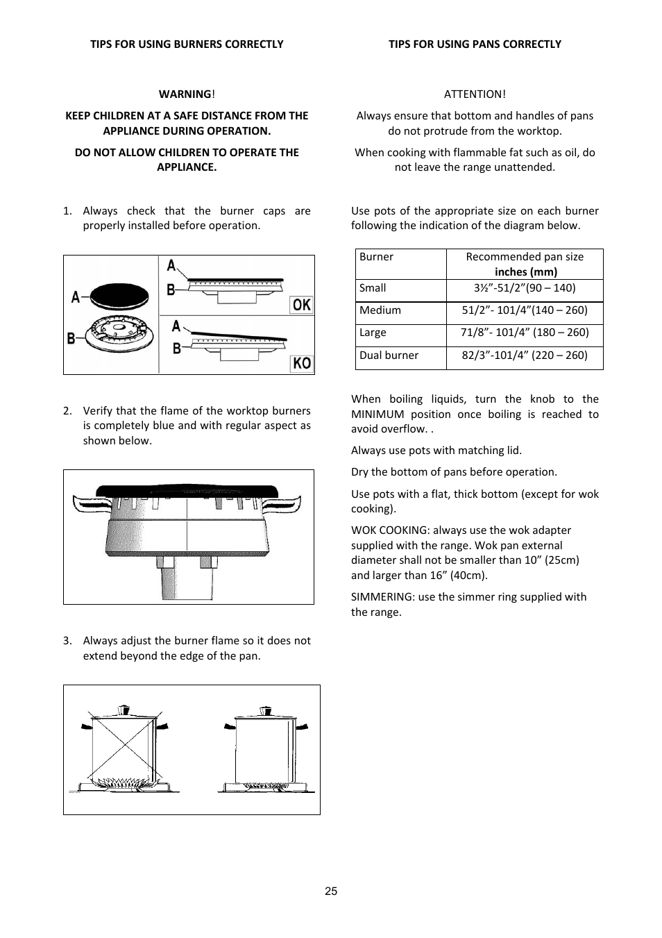 Bertazzoni A304GGVXT/002 User Manual | Page 25 / 46