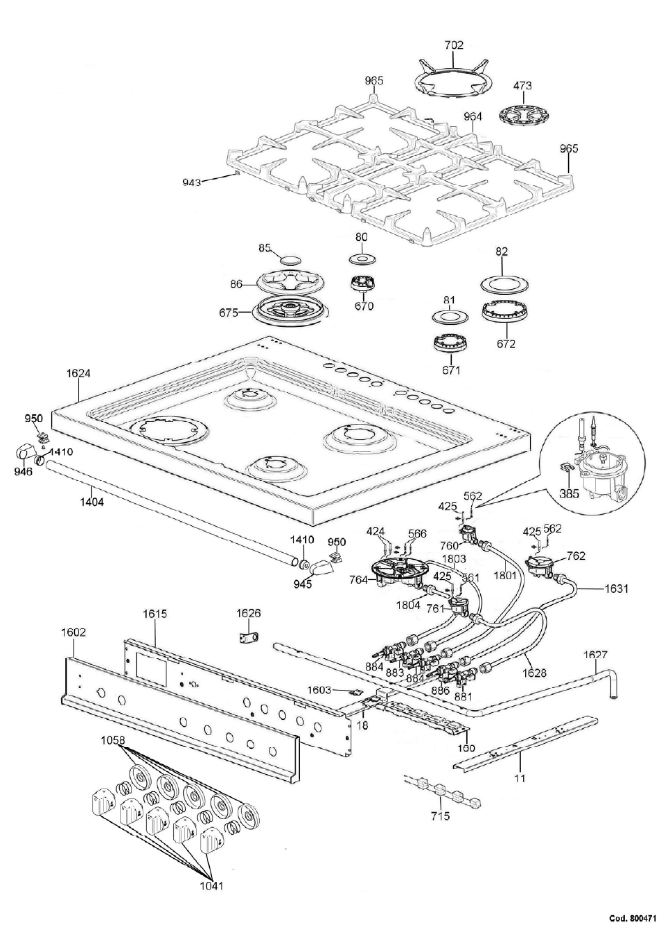 Bertazzoni A304GGVXT/002 User Manual | Page 45 / 46