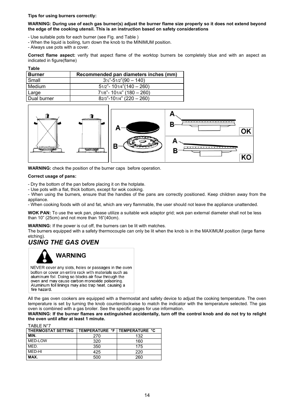 Using the gas oven | Bertazzoni X304GGVX User Manual | Page 14 / 28