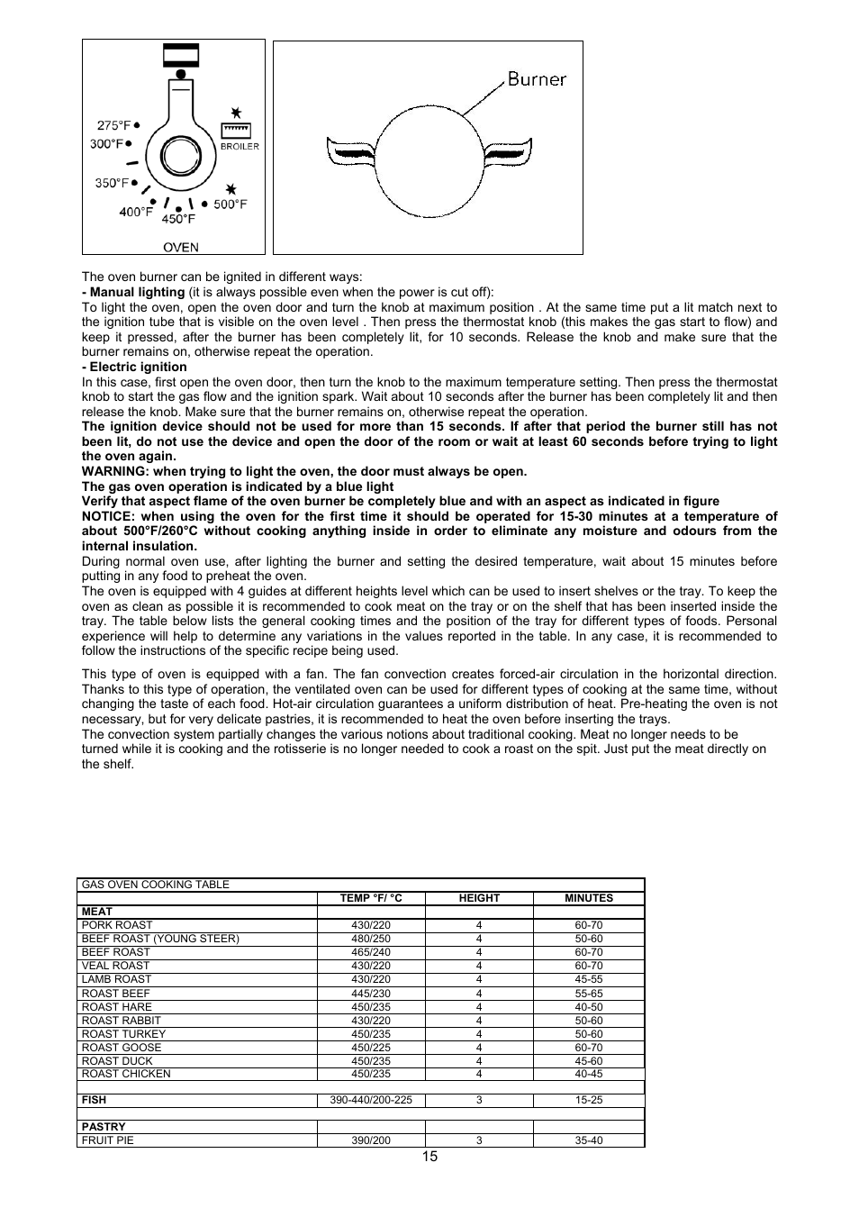 Bertazzoni X304GGVX User Manual | Page 15 / 28