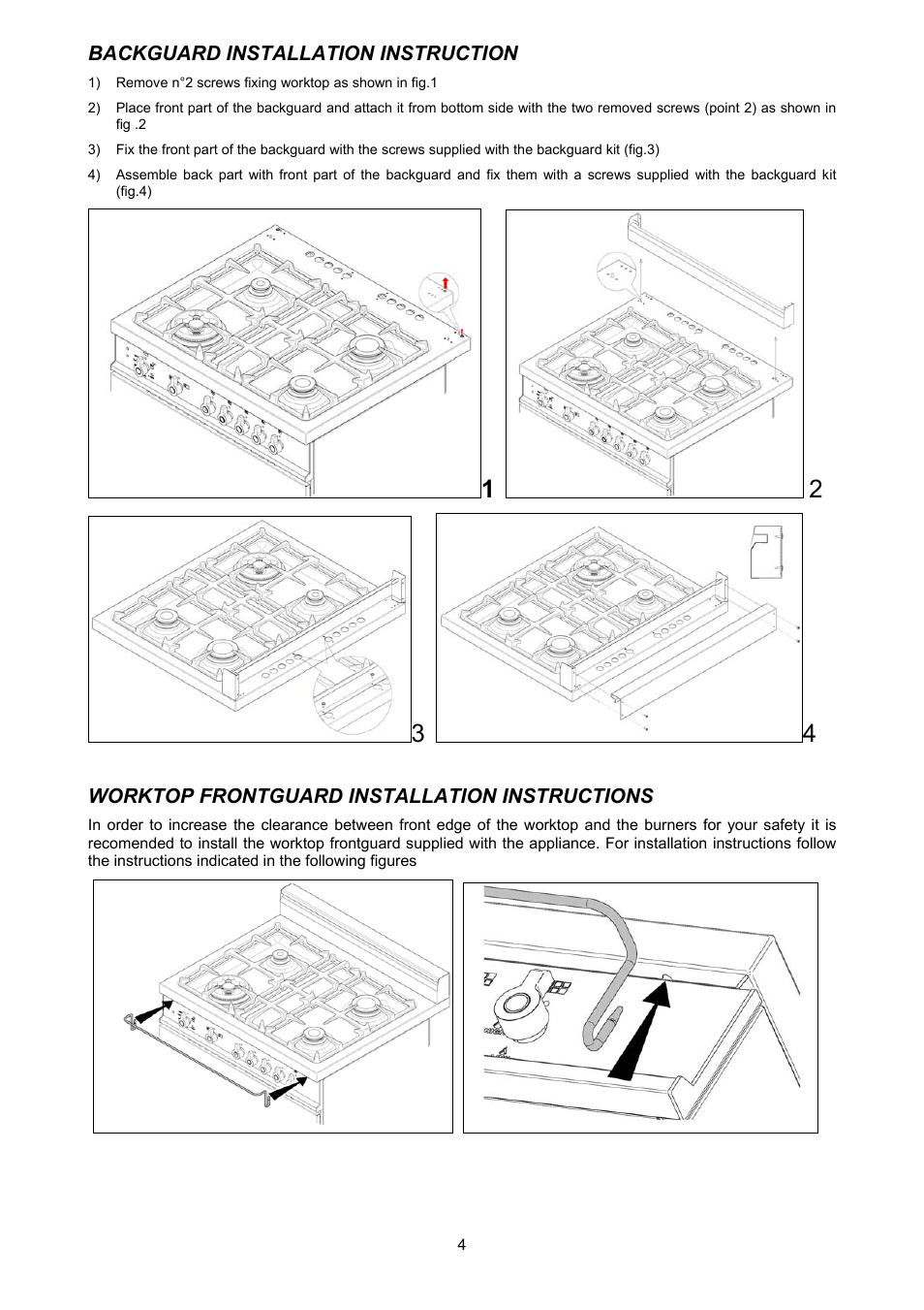 Bertazzoni X304GGVX User Manual | Page 4 / 28