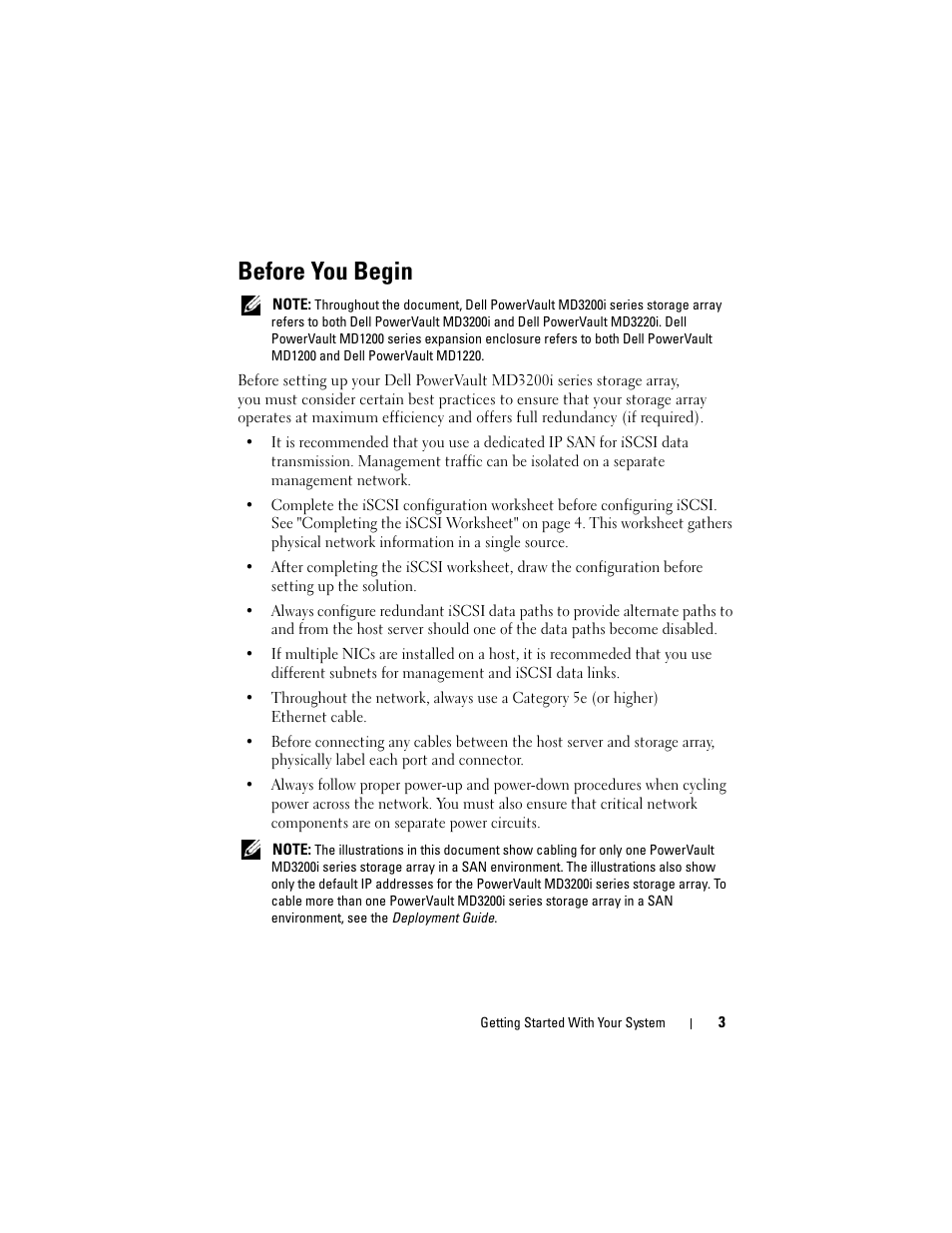 Before you begin | Dell PowerVault MD3200i User Manual | Page 5 / 92