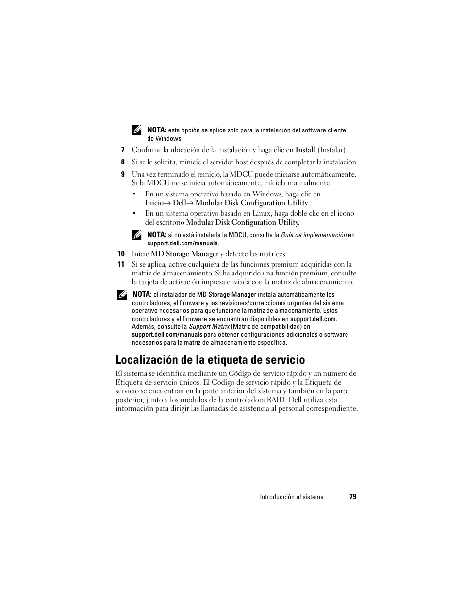 Localización de la etiqueta de servicio | Dell PowerVault MD3200i User Manual | Page 81 / 92