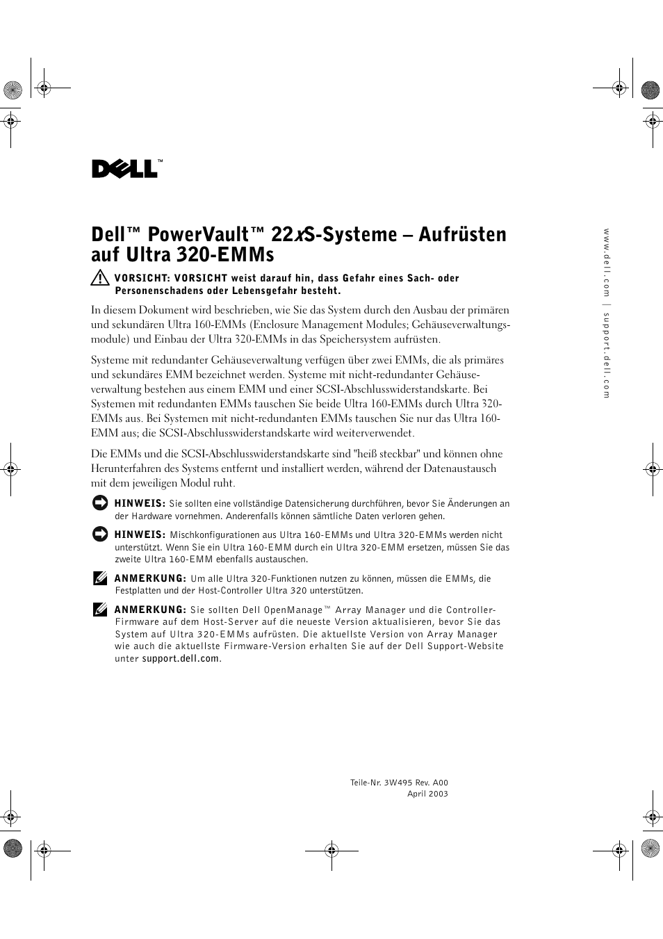 Dell PowerVault 220S (SCSI) User Manual | Page 13 / 28