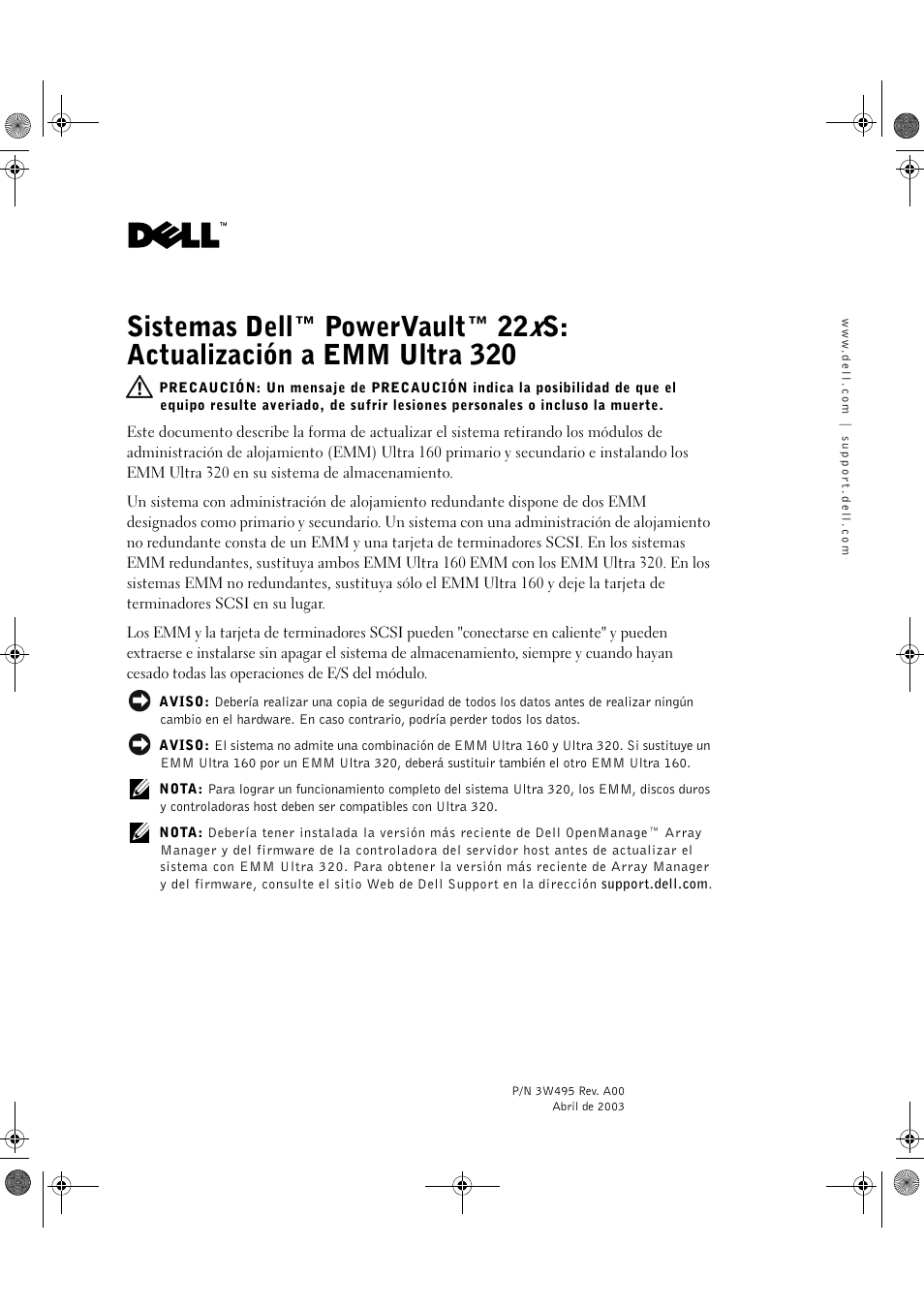 Dell PowerVault 220S (SCSI) User Manual | Page 25 / 28