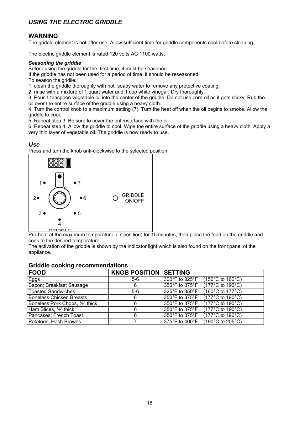 Bertazzoni X486GGGVX User Manual | Page 18 / 36