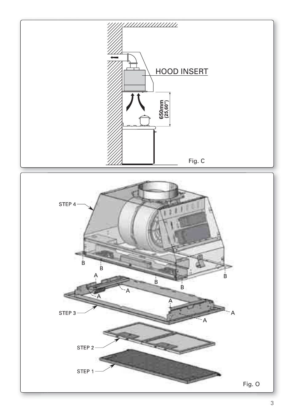 Hood insert | Bertazzoni KIN 36 PER X User Manual | Page 5 / 32