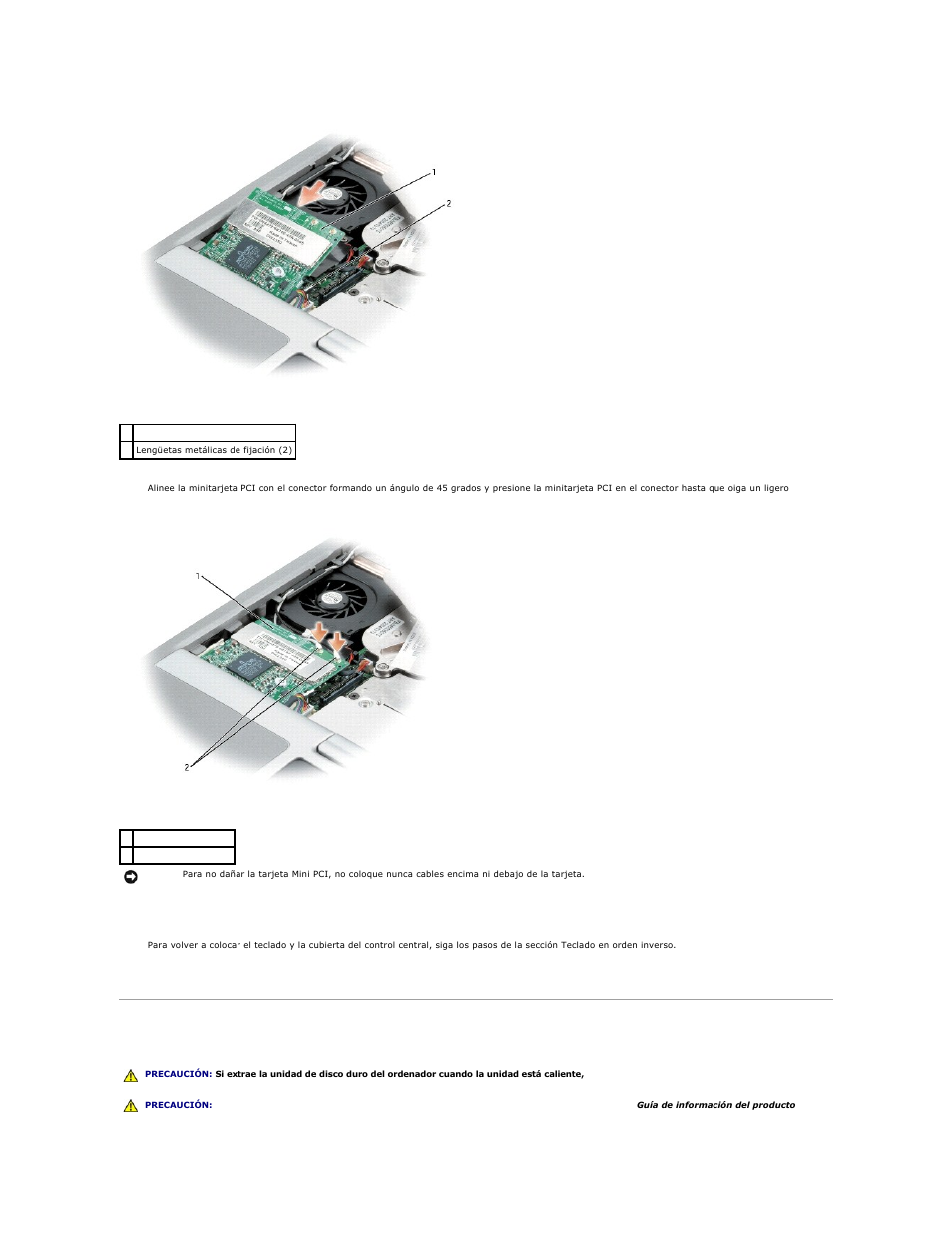 Unidad de disco duro, Extraiga la | Dell Latitude D610 User Manual | Page 79 / 119