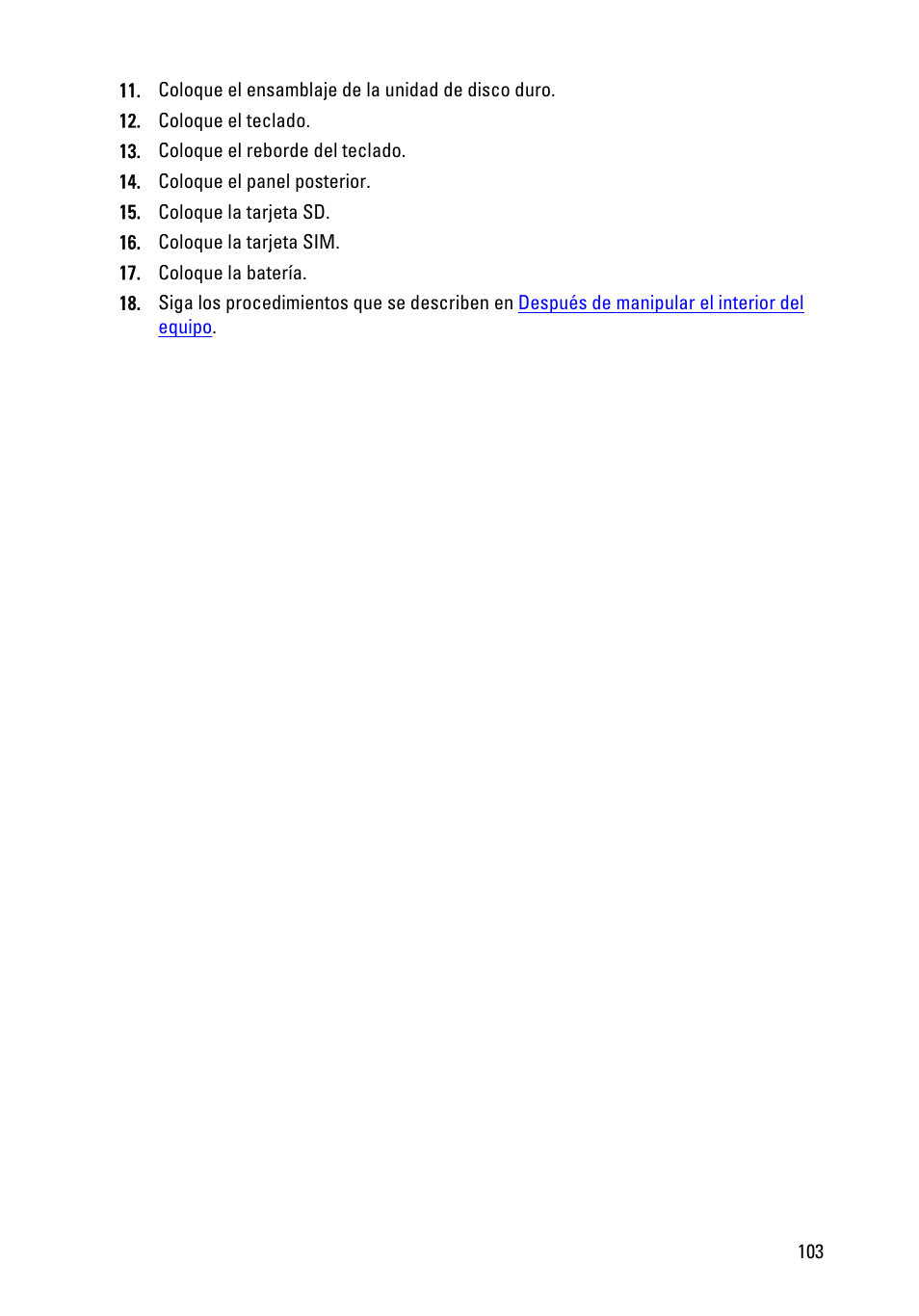 Dell Latitude XT3 (Mid 2011) User Manual | Page 103 / 155