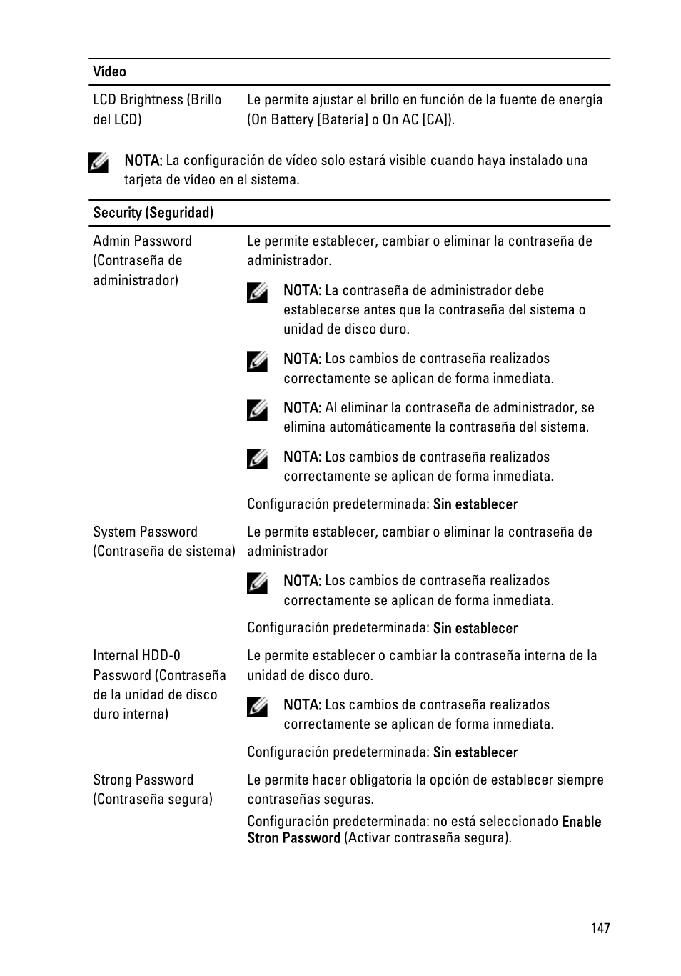 Dell Latitude XT3 (Mid 2011) User Manual | Page 147 / 155