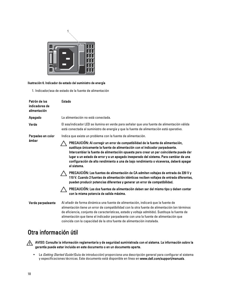 Otra información útil | Dell PowerVault DX6104 User Manual | Page 18 / 139