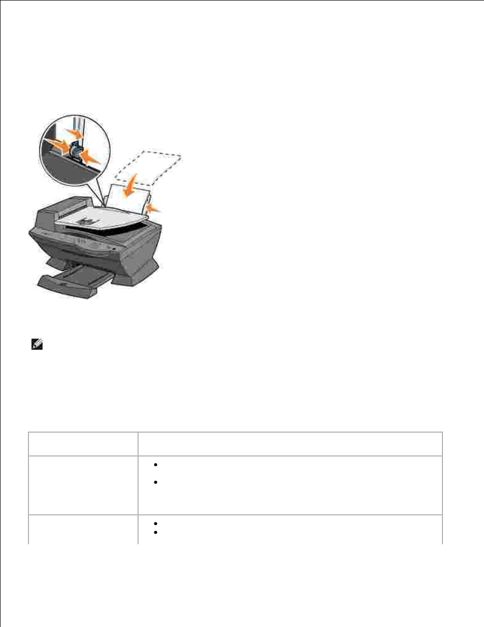 Carga del papel | Dell A960 All In One Personal Printer User Manual | Page 22 / 99