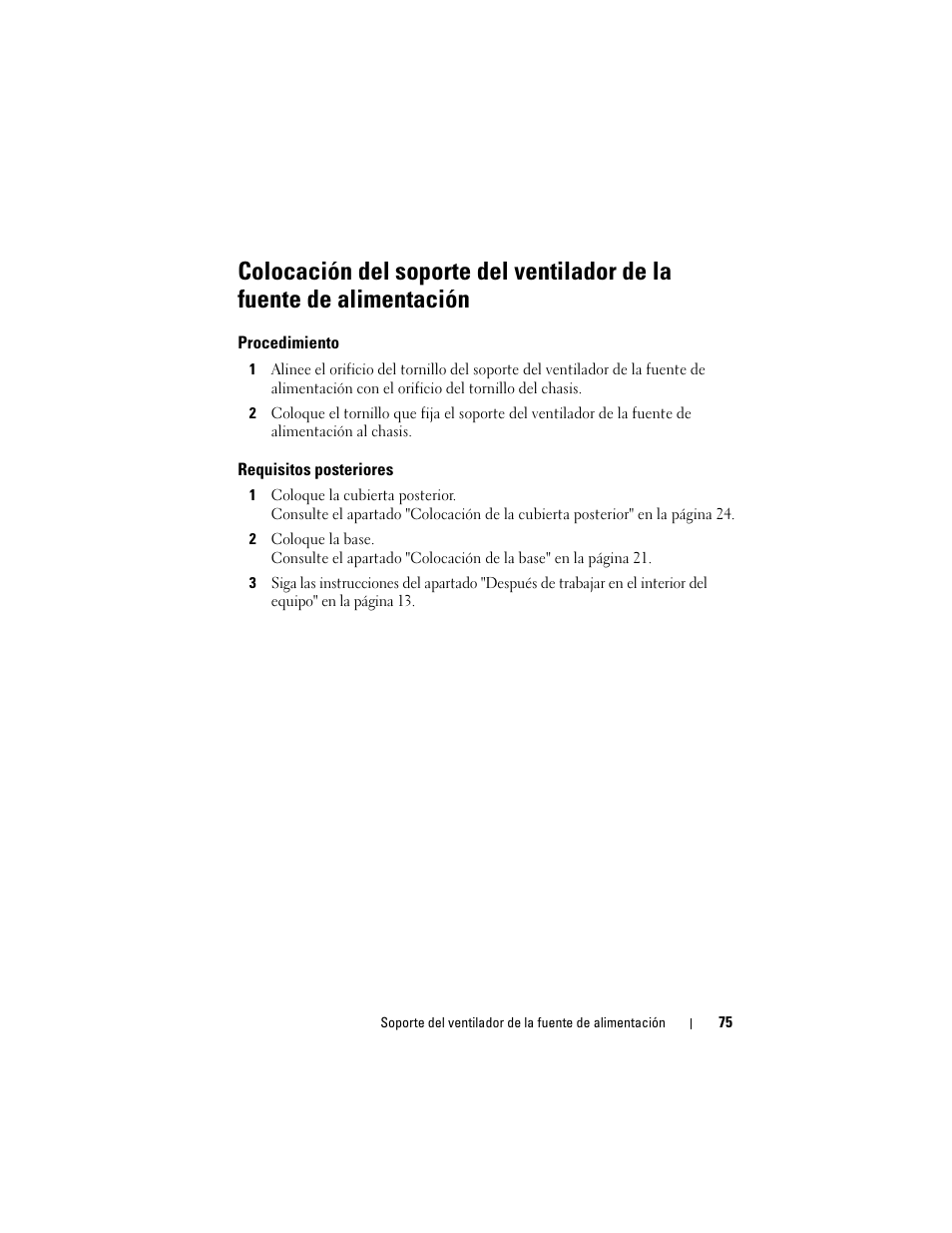 Alimentación | Dell Inspiron One 2330 (Mid 2012) User Manual | Page 75 / 146