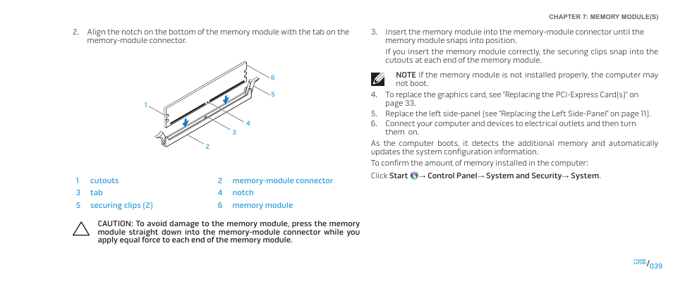 Dell Alienware Aurora (Late 2009) User Manual | Page 39 / 117