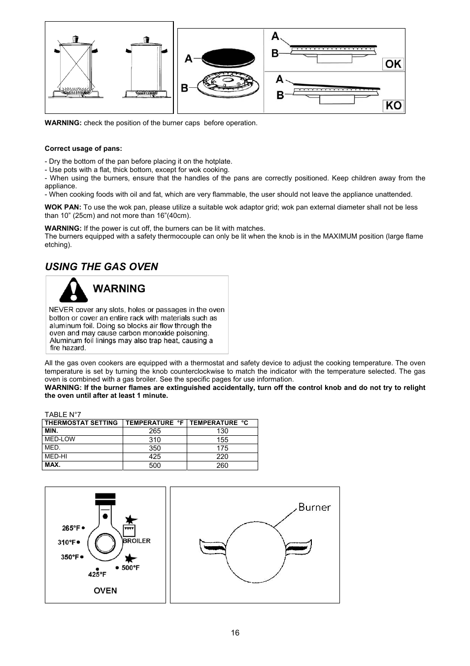 Using the gas oven | Bertazzoni X244GGVX User Manual | Page 16 / 28